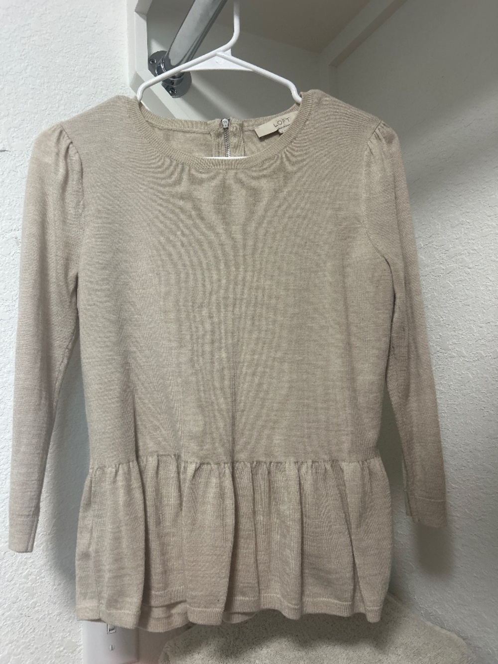 LOFT knit peplum sweater